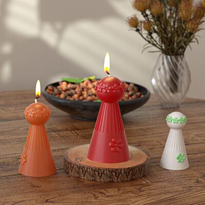 Ins Viento Flor Anillo Ángel Velas Plástico de yeso Aromaterapia DIY Plástico de yeso Ornamento de piedra expandido Plástico de silicona