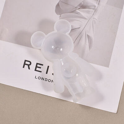 DIY Drop Glue Space Rabbit Astronaut Bear Silicone Mold Cartoon Gypsum Candle Keychain Grinder