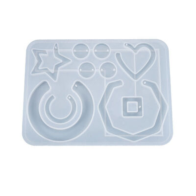 DIY Crystal Dropper Mold Homemade Earrings, Pendants, Earrings, Heart-shaped Silicone Molds Wholesale