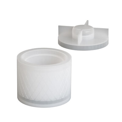 DIY Dropper Circular Grid Storage Box Storage Can Aromatherapy Gypsum Candle Cup Container Silicone Mold