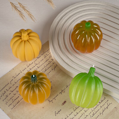 Crystal Dropper Resin Gypsum Pumpkin Candle Ornament Silicone Mold DIY Halloween Series Grinding Tool