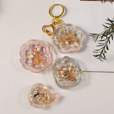 DIY Drip Glue Mold Love With Hole Cat Claw Flow Sofa Clip Pendant Pendant Keychain Silicone Mold