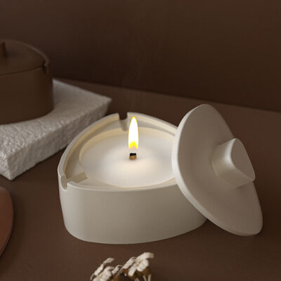 Round Triangle Simple Wind Smoke Ash Storage Tank, Table, DIY Aromatherapy Gypsum Candle Cup, Silicone Mold