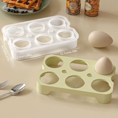 Easter Egg Bracket Ornament Silicone Mold DIY Six Piece Egg Base Drip Plaster Mold