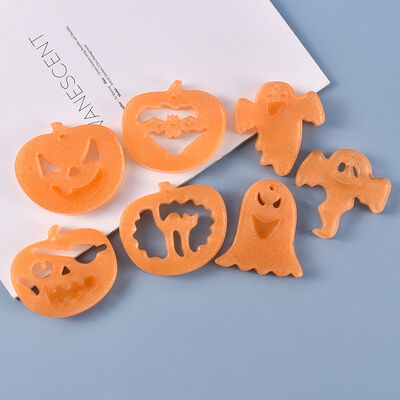 DIY Crystal Dropper Mold Funny Halloween Pendant Series Pumpkin Ghost Hanging Silicone Mold