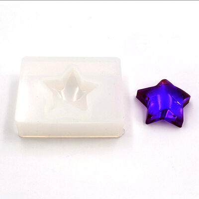 Crystal Resin Pendant Silicone Mold No Sanding DIY Handmade Jewelry Moon Cat Wings Star
