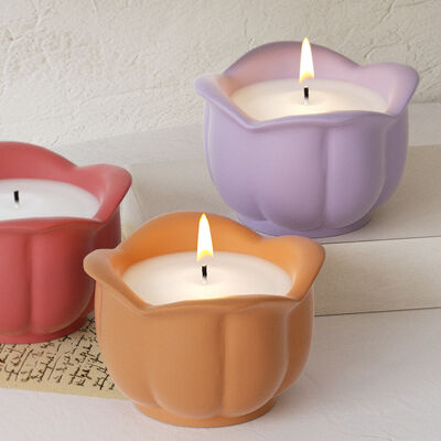 DIY Gypsum Aromatherapy Candle Cup Rose Storage Jar Mirror Flower Pot Decoration Silicone Mold Wholesale