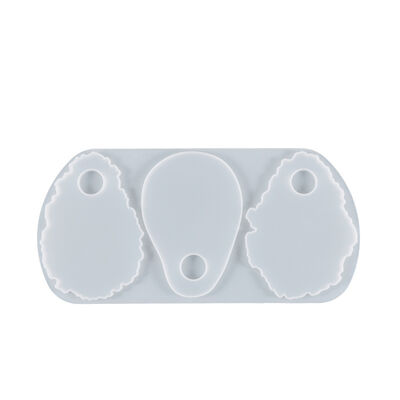 DIY Crystal Dropper Color Palette Mold Irregular Makeup Hand Tray Art Color Palette Silicone Mold