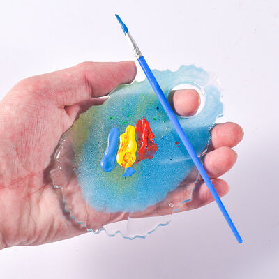 DIY Crystal Dropper Color Palette Mold Irregular Makeup Hand Tray Art Color Palette Silicone Mold