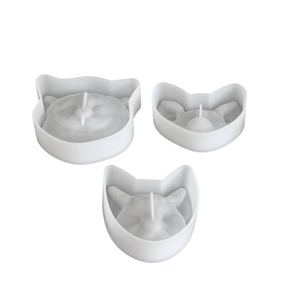 Halloween Decoration Cheshire Cat Eye Cat Head Bat Gypsum Mold DIY Devil Cat Aromatherapy Candle Silicone Mold