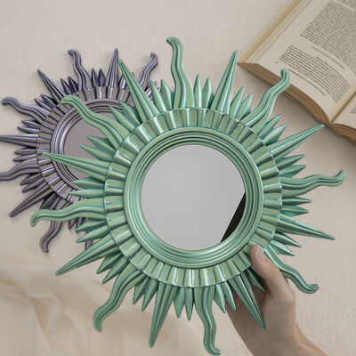 DIY Crystal Resin Drop Glue Solar Mirror, Sun And Moon Mirror, Wall Mural Decoration, Silicone Mold Wholesale