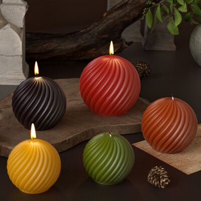 Circular Rotating Striped Candle Silicone Mold DIY Aromatherapy Candle Gypsum Fragrance Stone Pendant Dropping Mold