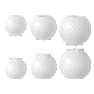 Circular Rotating Striped Candle Silicone Mold DIY Aromatherapy Candle Gypsum Fragrance Stone Pendant Dropping Mold