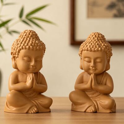 Creative Sitting Buddha Incense Candle Silicone Mold DIY Home Zen Decor Gypsum Mold