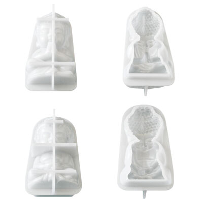 Creative Sitting Buddha Incense Candle Silicone Mold DIY Home Zen Decor Gypsum Mold