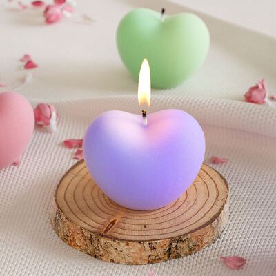 DIY Crystal Dropping Glue 3D Stereoscopic Arc Love Silicone Mold Aromatherapy Candle Gypsum Decoration Film Set