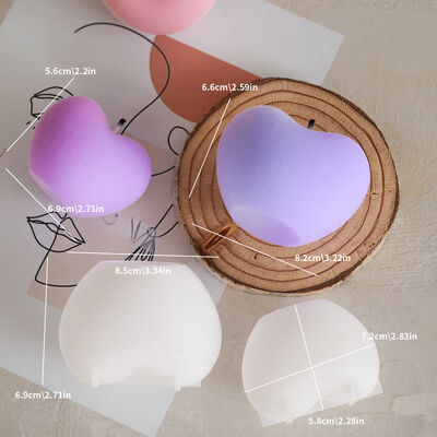 DIY Crystal Dropping Glue 3D Stereoscopic Arc Love Silicone Mold Aromatherapy Candle Gypsum Decoration Film Set