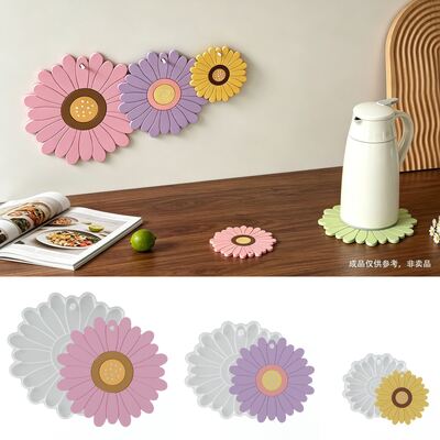 Large, Medium, And Small Perforated Flower Coasters With Silicone Molds, Chrysanthemum Display Tables, Aromatherapy Gypsum Drip Molds