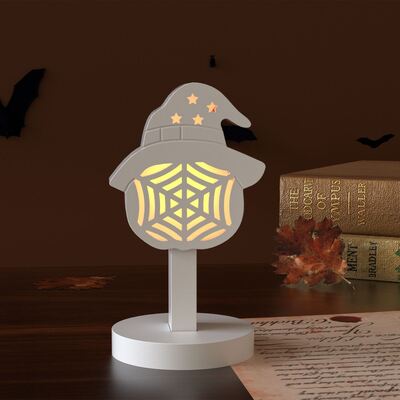Halloween Bat Spider Hat Skeleton Hollow Easter Egg Lamp Silhouette Ornament Lamp Holder Gypsum Silicone Mold