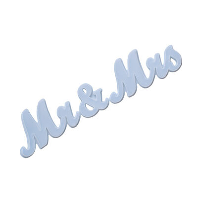 DIY Crystal Dropper Mold With The English Letters MR?&? Mr. MRS Signs Up To Decorate The Silicone Mold