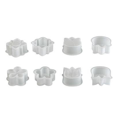 DIY Flower Dropper Mold Aromatherapy Gypsum Tulip Orchid Flower Ornament Candle Silicone Mold