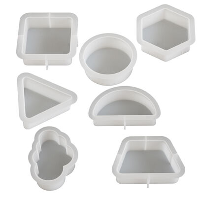 DIY Dropper Glue Triangle, Square Circle, Pentagon, Semicircle, Trapezoid, Cloud Fragrance, Gypsum Candle, Silicone Mold