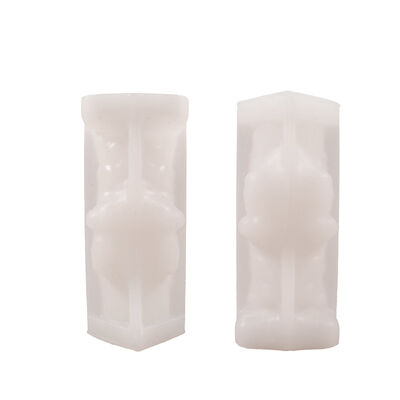 Cross Border European Style Palace Relief Pattern Bow, Cylindrical Candle Decoration, Aromatherapy Gypsum, Silicone Mold
