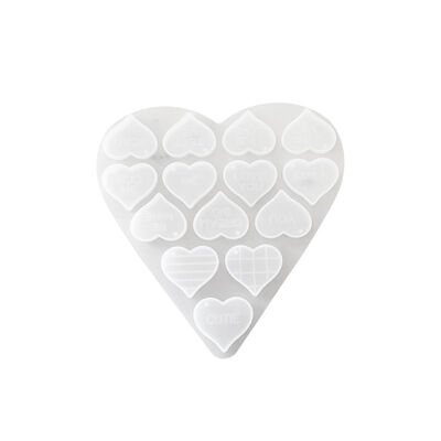 DIY Crystal Dropping Gel English Love Pendant Keychain Silicone Mold Valentine's Day Gift Pendant Grinding Machine
