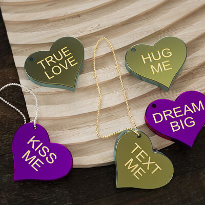 DIY Crystal Dropping Gel English Love Pendant Keychain Silicone Mold Valentine's Day Gift Pendant Grinding Machine
