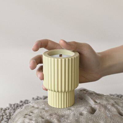 DIY Crystal Dropper Cement Cup Jar Dropper Mold Striped Gypsum Candle Cup Ornament Mirror Silicone Mold