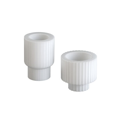 DIY Crystal Dropper Cement Cup Jar Dropper Mold Striped Gypsum Candle Cup Ornament Mirror Silicone Mold