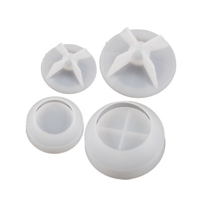 DIY Crystal Dropper Resin Cement Storage Box, Polished Mirror Surface, Circular Gypsum Candle Cup, Silicone Mold