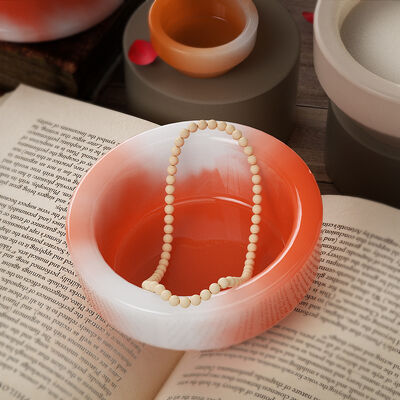 DIY Crystal Dropper Resin Cement Storage Box, Polished Mirror Surface, Circular Gypsum Candle Cup, Silicone Mold