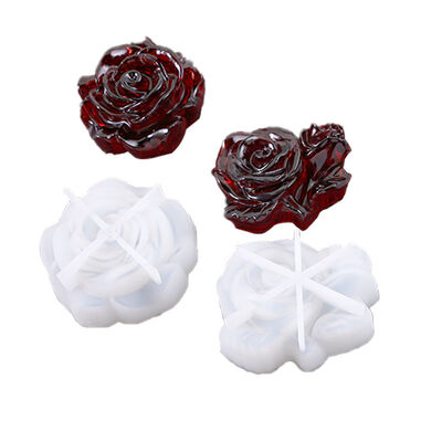 Crystal Dropper Mold DIY Jewelry New Mirror Three-dimensional Flower High Brightness Flower Silicone Mold
