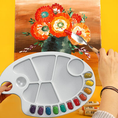 Crystal Dropper DIY Color Palette Grinding Tool, Hand Held Color Palette, Art Painting Plate, Aromatherapy Gypsum, Silicone Mold