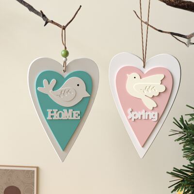 DIY Easter Love Bird Letter Home English Spring Listing Gypsum Silicone Mold
