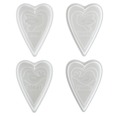 DIY Easter Love Bird Letter Home English Spring Listing Gypsum Silicone Mold