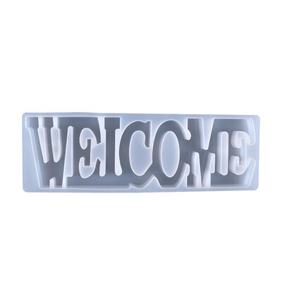 DIY Crystal Dropping Mold English Letter WELCOME - Welcome To List Silicone Mold Wholesale