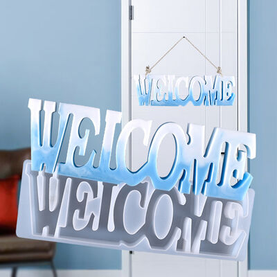 DIY Crystal Dropping Mold English Letter WELCOME - Welcome To List Silicone Mold Wholesale