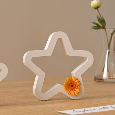 New Pentagram Silicone Mold DIY Drip Glue Mirror Hollow Star Hanging Ornament Gypsum Mold