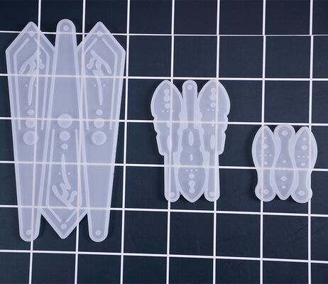 Fan Mold DIY Crystal Dropper Mold Silicone Mold Fan Bone Mold Feather Fan Token Fan Mini Fan Mold