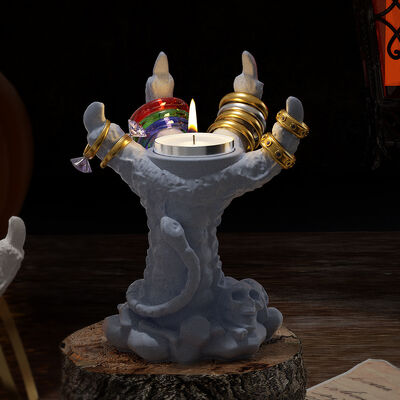 Dropping Resin Skull, Snake Dragon Claw, Eagle Claw, Candle Holder, DIY Gypsum Hand Decoration, Candle Holder, Silicone Mold