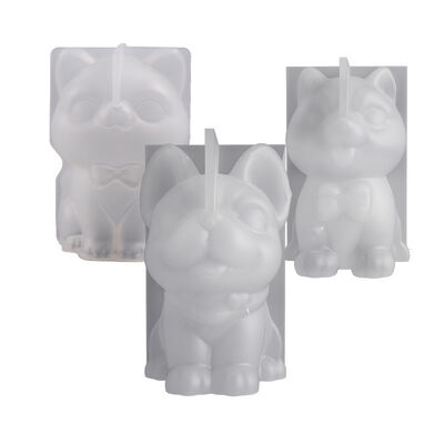 DIY Drip Glue Kitten Hashchi Fighting Golden Retriever Dog Candle Gypsum Pendant Keychain Silicone Stripping Mold