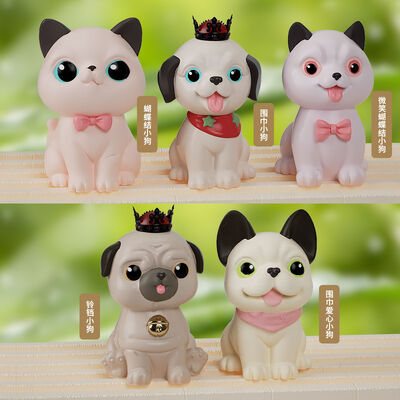 DIY Drip Glue Kitten Hashchi Fighting Golden Retriever Dog Candle Gypsum Pendant Keychain Silicone Stripping Mold