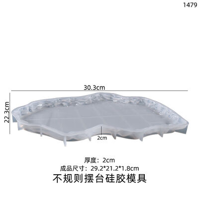 DIY Crystal Resin Irregular Shape Tray Mold For Irregular Crystal Stone Decorations, Display Stands, And Silicone Molds