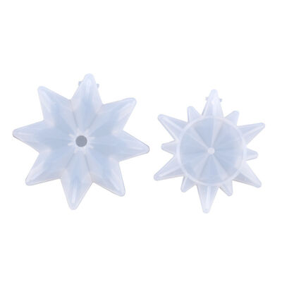 DIY Crystal Dropper Mold High Mirror Snowflake Pendant Jewelry Silicone Mold Spot Wholesale