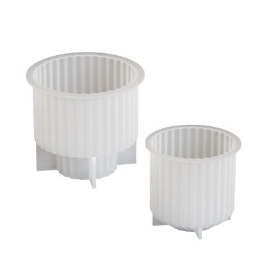 Circular Striped Candle Holder Silicone Mold DIY Aromatherapy Gypsum Candle Base Dropper Mold