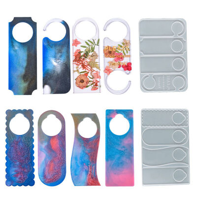 Crystal Dropper Glue DIY Door Handle Hanging Mold Identification Prompt Door Number Do Not Disturb Door Hanging Silicone Mold