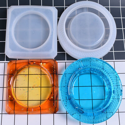 DIY Crystal Dropper Silicone Mold Silicone Dropper Large Ashtray Three-dimensional Square Diamond Bird's Nest Large