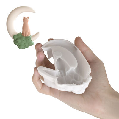 Cross Border Bubble Cloud Moon Cat Ornament Silicone Mold DIY Aromatherapy Gypsum Starry Sky Cat Jewelry Dropping Mold